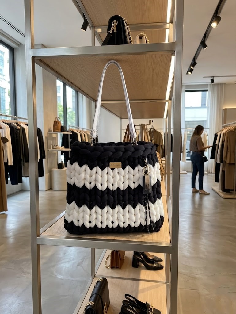 ##La Rive Noire – Borsa Tote XXL Artigianale | Kaffè Latte##